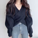 カシュクールニットセーター【韓国ファッション】 | Girly Doll | 詳細画像6 