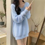 Vネックシャギーニットワンピース | Girly Doll | 詳細画像8