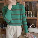 カラーボーダーニットセーター【韓国ファッション】 | Girly Doll | 詳細画像15 