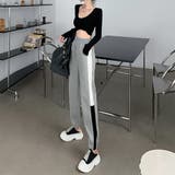 サイドラインスウェットパンツ【韓国ファッション】【春夏新商品】 | Girly Doll | 詳細画像10 