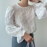 クルーネックブラウス【韓国ファッション】【春夏新商品】 | Girly Doll | 詳細画像1 