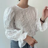 クルーネックブラウス【韓国ファッション】【春夏新商品】 | Girly Doll | 詳細画像2 