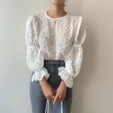 クルーネックブラウス【韓国ファッション】【春夏新商品】 | Girly Doll | 詳細画像5 
