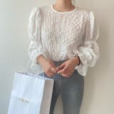 クルーネックブラウス【韓国ファッション】【春夏新商品】 | Girly Doll | 詳細画像8 