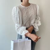 クルーネックブラウス【韓国ファッション】【春夏新商品】 | Girly Doll | 詳細画像15 