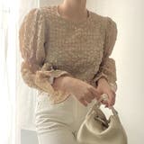 クルーネックブラウス【韓国ファッション】【春夏新商品】 | Girly Doll | 詳細画像28 