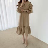 セーラーカラーロングワンピース【韓国ファッション】【春夏新商品】 | Doula Doula | 詳細画像4