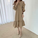 セーラーカラーロングワンピース【韓国ファッション】【春夏新商品】 | Doula Doula | 詳細画像5