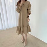 セーラーカラーロングワンピース【韓国ファッション】【春夏新商品】 | Doula Doula | 詳細画像9