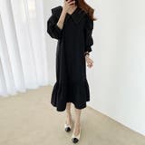 セーラーカラーロングワンピース【韓国ファッション】【春夏新商品】 | Doula Doula | 詳細画像18