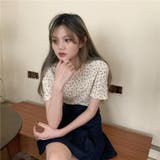 フラワープリントワッシャーTシャツ【韓国ファッション】【春夏新商品】 | Doula Doula | 詳細画像5 