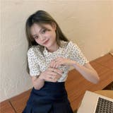 フラワープリントワッシャーTシャツ【韓国ファッション】【春夏新商品】 | Doula Doula | 詳細画像8 