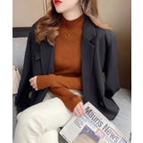 ブラウン | ボトルネックニットトップス【韓国ファッション】 | Girly Doll