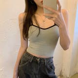 ダブルストラップブラトップ【韓国ファッション】【春夏新商品】 | Girly Doll | 詳細画像4