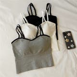 ダブルストラップブラトップ【韓国ファッション】【春夏新商品】 | Girly Doll | 詳細画像9