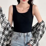 スクエアネックリブタンクトップ【韓国ファッション】【春夏新商品】 | Doula Doula | 詳細画像8 