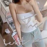 春夏のマストアイテム。カップ付き スリムストラップブラトップ キャミソール | Doula Doula | 詳細画像3 