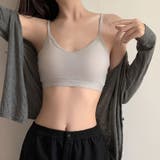 着心地×しっかりホールド◎コットン混スポーティーブラ ブラトップ | Doula Doula | 詳細画像4