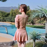 パフスリーブリボンスカート水着セット 体型カバー | Doula Doula | 詳細画像6