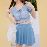 パフスリーブが可愛い。パフスリフレアスカート水着セット | Doula Doula | 詳細画像4