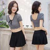 パフスリーブが可愛い。パフスリフレアスカート水着セット | Doula Doula | 詳細画像7