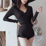 同素材でこなれ感。水着セット フリルワンピース水着＆ボレロ | Doula Doula | 詳細画像12 