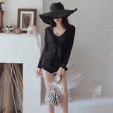 同素材でこなれ感。水着セット フリルワンピース水着＆ボレロ | Doula Doula | 詳細画像13 