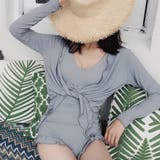 同素材でこなれ感。水着セット フリルワンピース水着＆ボレロ | Doula Doula | 詳細画像18 