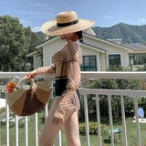 ぽわん袖でフレンチシック。ドットチュールワンピース水着 | Doula Doula | 詳細画像7