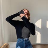 タートルネックロングスリーブリブニット【韓国ファッション】 | Girly Doll | 詳細画像11