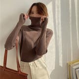 タートルネックロングスリーブリブニット【韓国ファッション】 | Girly Doll | 詳細画像30