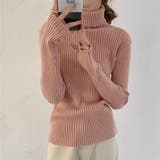 タートルネックロングスリーブリブニット【韓国ファッション】 | Girly Doll | 詳細画像36