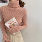タートルネックロングスリーブリブニット【韓国ファッション】 | Girly Doll | 詳細画像39