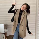 テーラードジャケットベスト【韓国ファッション】 | Girly Doll | 詳細画像7