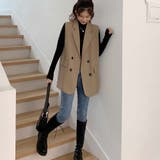 テーラードジャケットベスト【韓国ファッション】 | Girly Doll | 詳細画像17