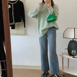 スタンドカラーデザインニットセーター【韓国ファッション】 | Girly Doll | 詳細画像10 
