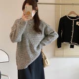 スタンドカラーデザインニットセーター【韓国ファッション】 | Girly Doll | 詳細画像16 