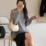スタンドカラーデザインニットセーター【韓国ファッション】 | Girly Doll | 詳細画像18 