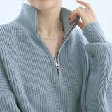 ハーフジップニットセーター【韓国ファッション】 | Girly Doll | 詳細画像23