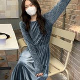 ベロアプリーツワンピース | Girly Doll | 詳細画像12