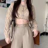 ベージュ | エコレザーハーフキュロットパンツ【韓国ファッション】 | Girly Doll