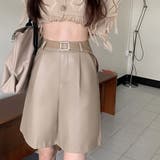 エコレザーハーフキュロットパンツ【韓国ファッション】 | Girly Doll | 詳細画像18 
