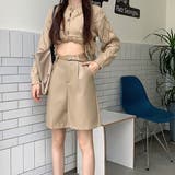 エコレザーハーフキュロットパンツ【韓国ファッション】 | Girly Doll | 詳細画像21 