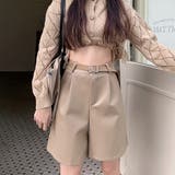 エコレザーハーフキュロットパンツ【韓国ファッション】 | Girly Doll | 詳細画像23 