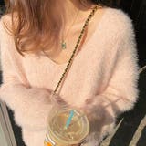 ピンク | Vネックシャギーニット【韓国ファッション】 | Girly Doll