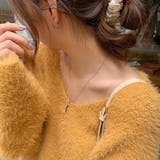 Vネックシャギーニット【韓国ファッション】 | Girly Doll | 詳細画像8 