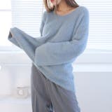 Vネックシャギーニット【韓国ファッション】 | Girly Doll | 詳細画像19 