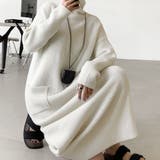 タートルネックロングニットワンピース【韓国ファッション】 | Girly Doll | 詳細画像12 