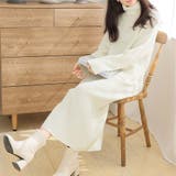 タートルネックロングニットワンピース【韓国ファッション】 | Girly Doll | 詳細画像24 