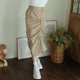 シャーリングギャザースカート【韓国ファッション】【春夏新商品】 | Doula Doula | 詳細画像5 